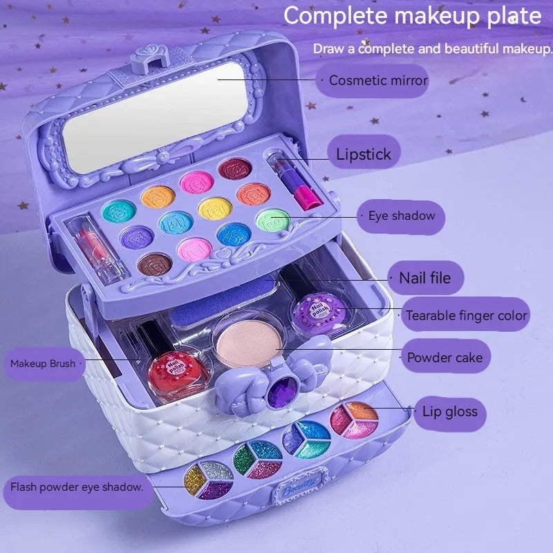 Girl Princess Cosmetic Case Makeup Kit Suit